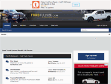 Tablet Screenshot of fordfullsize.com